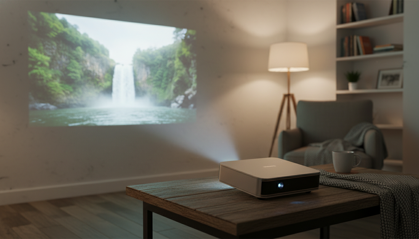 1080p Mini Projector: 1100 ANSI, Wi‑Fi & Bluetooth
