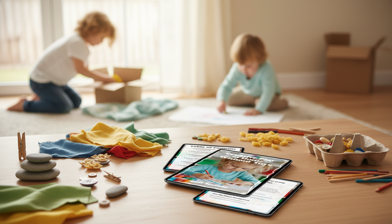 Toy-Free Creative Play at Home: 10 Screen-Free Ideas