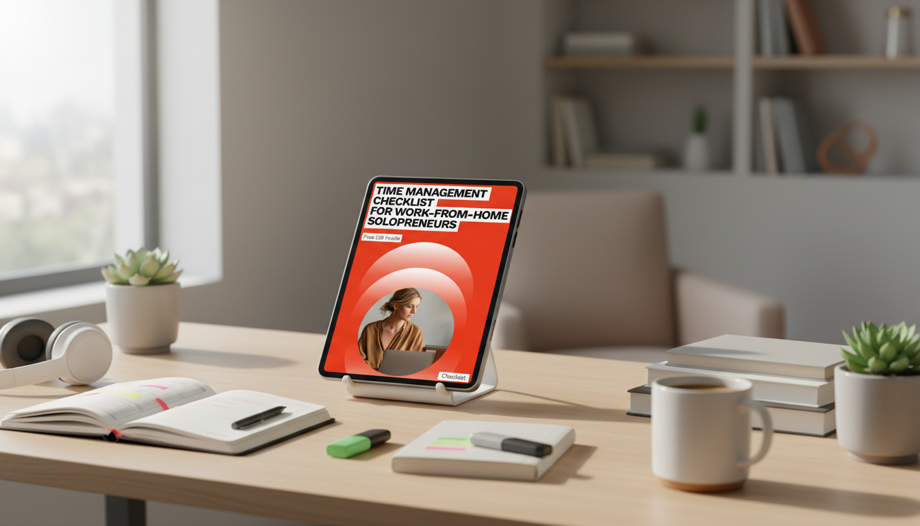 WFH Solopreneur Time Checklist: Plan, Deep Work, Review