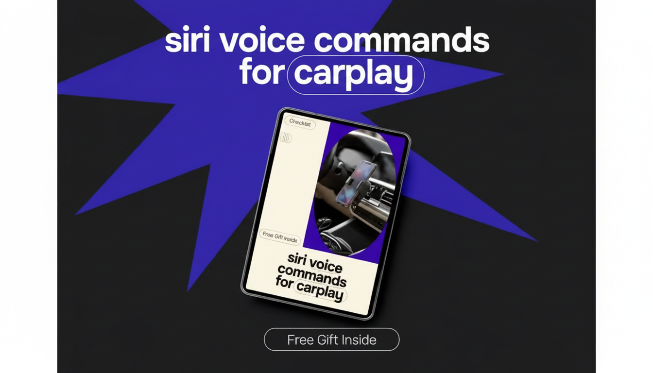 CarPlay Siri Commands Checklist for Safer Hands-Free Driving