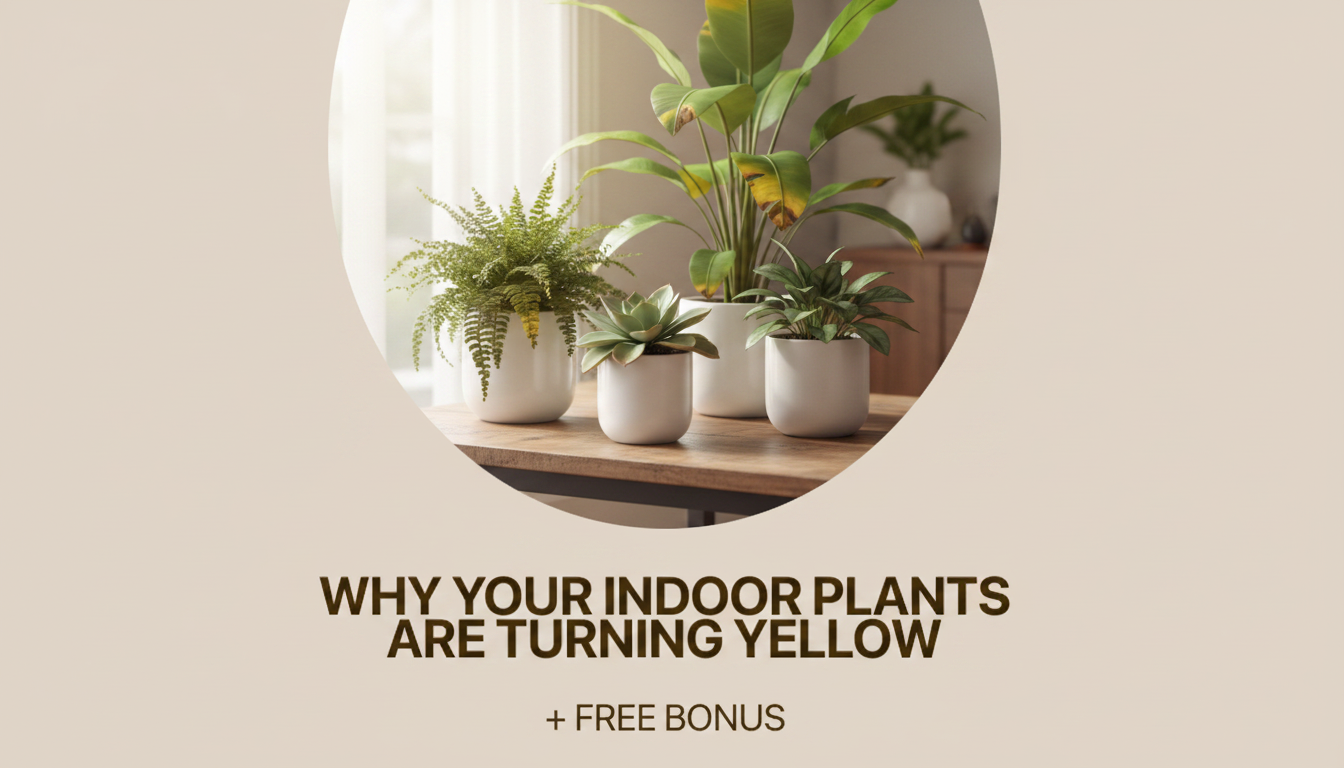 Indoor Plant Leaves Turning Yellow? Causes & Fixes