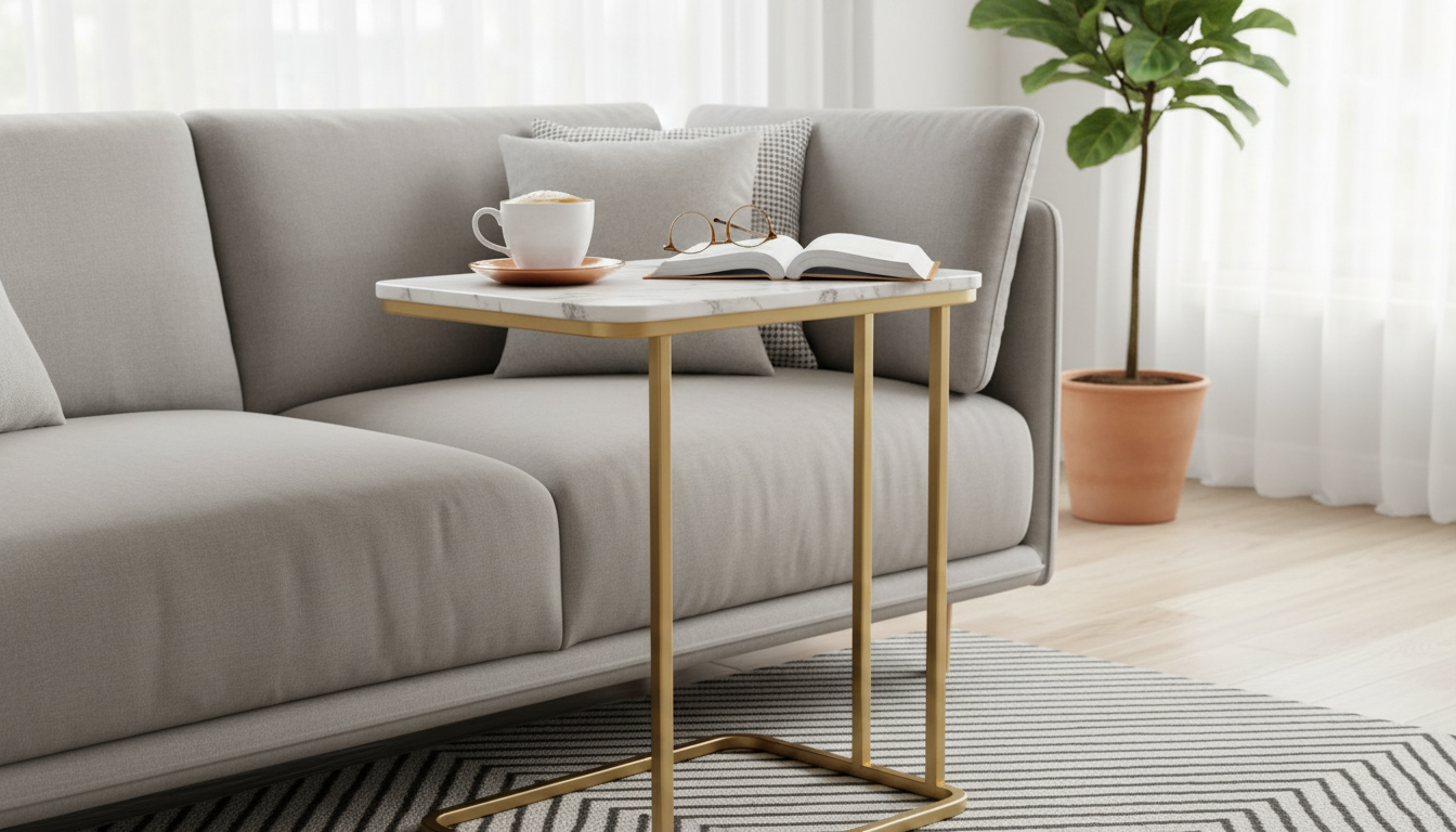 Marble + Iron Side Table: Luxe Style, Everyday Use