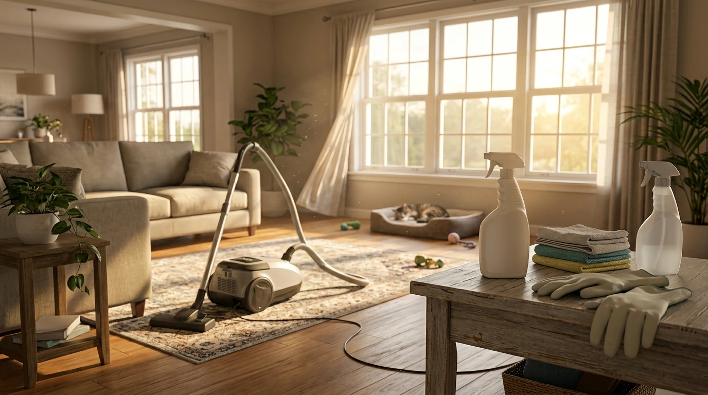 Pet Odor Gone: Enzymes, HEPA Vacuuming, Fresh Air