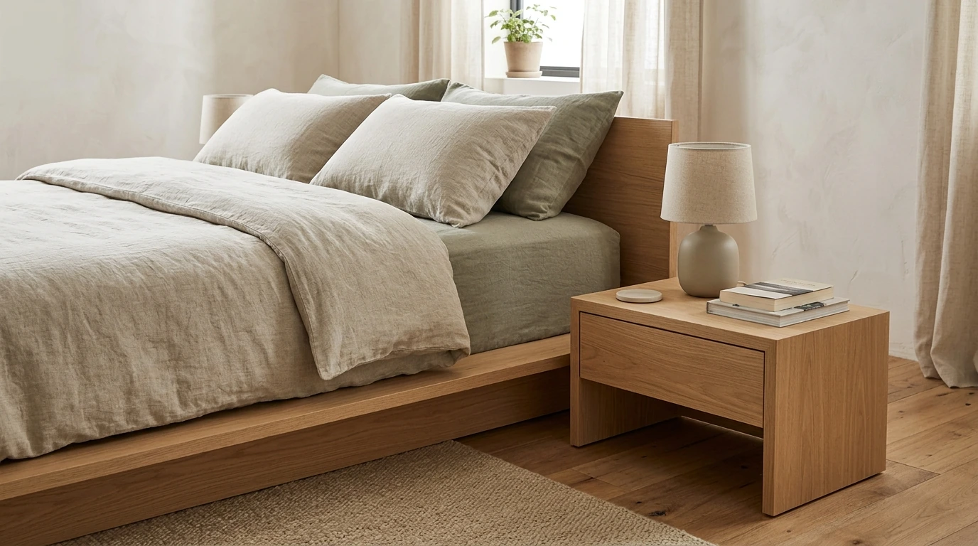 Modern Platform Bed Nightstand Size Guide