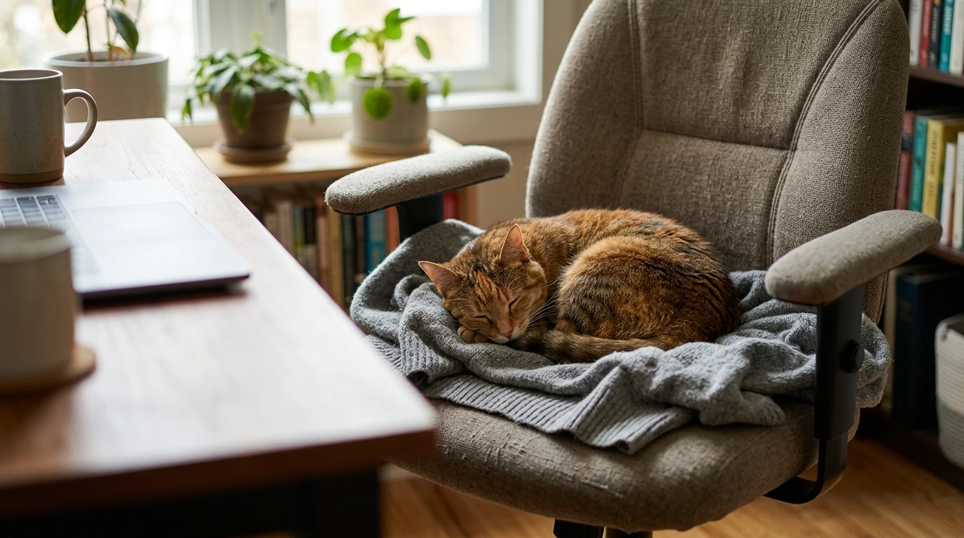 Why Your Cat Keeps Taking Your Chair (And What to Do)